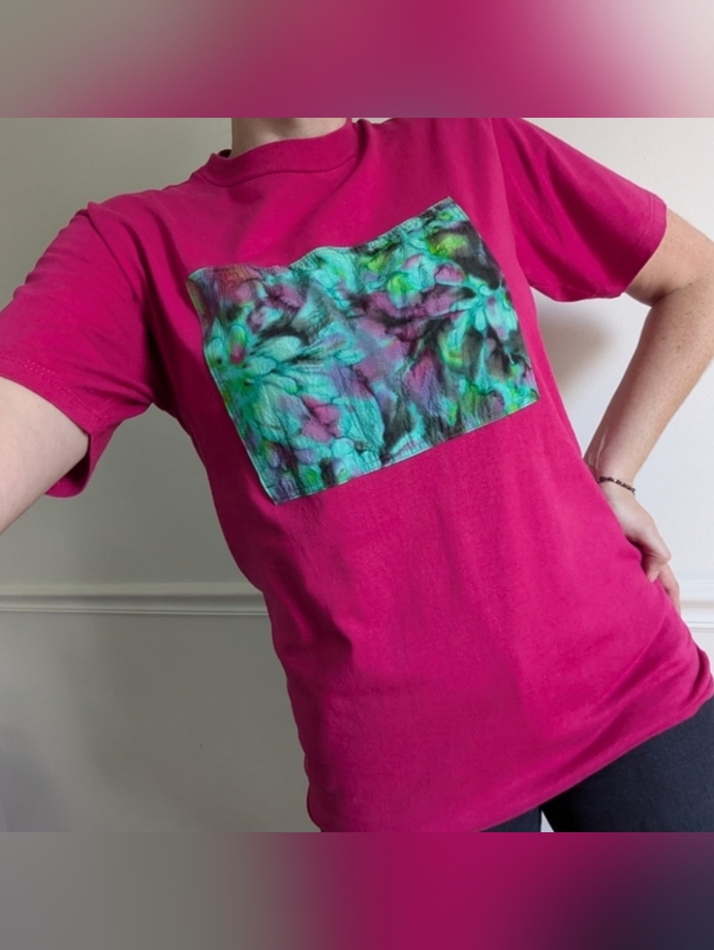 Vintage Tie Dye Silk T-Shirt